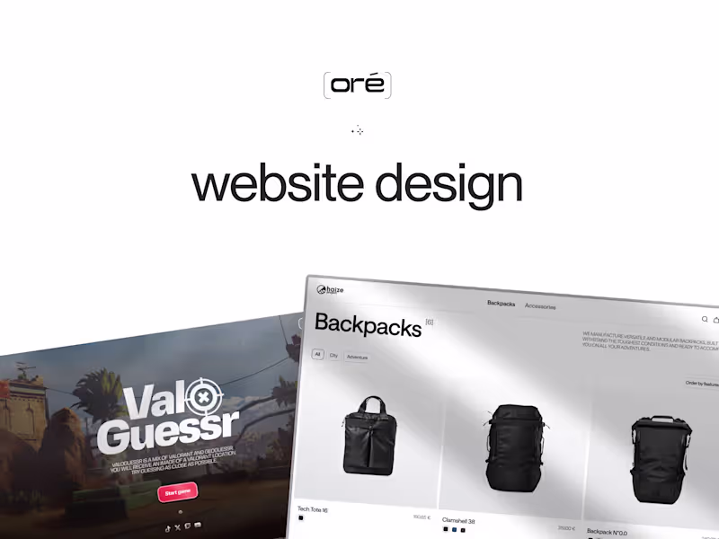 Cover image for website design