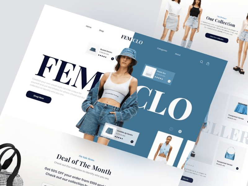 Cover image for FEMCLO E-commerce Landing Page Redesign
