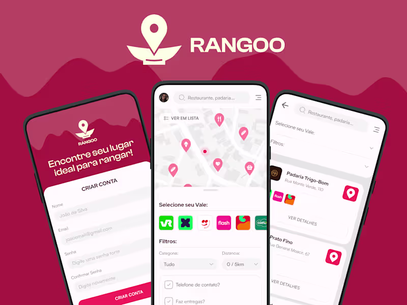 Cover image for Rangoo - UX e UI Design
