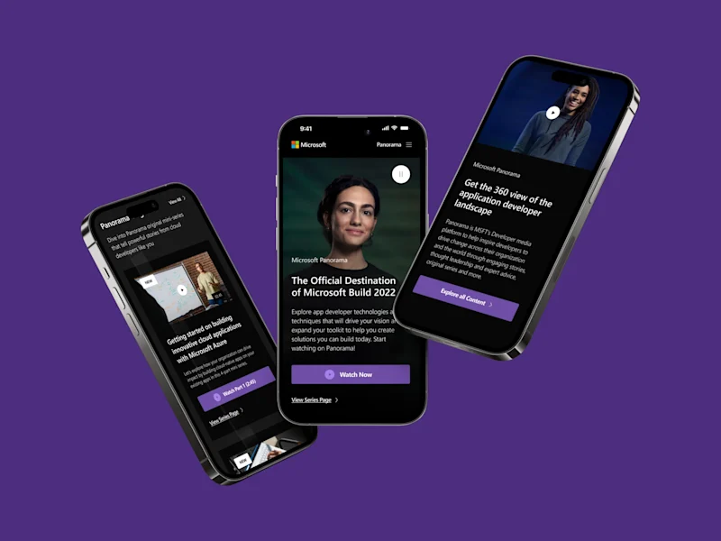 Cover image for Web Design: Microsoft Panorama