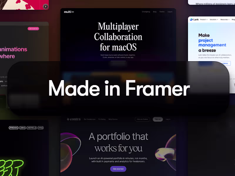 Cover image for Framer Website