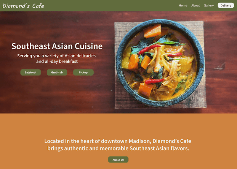 Cover image for Diamond’s Cafe