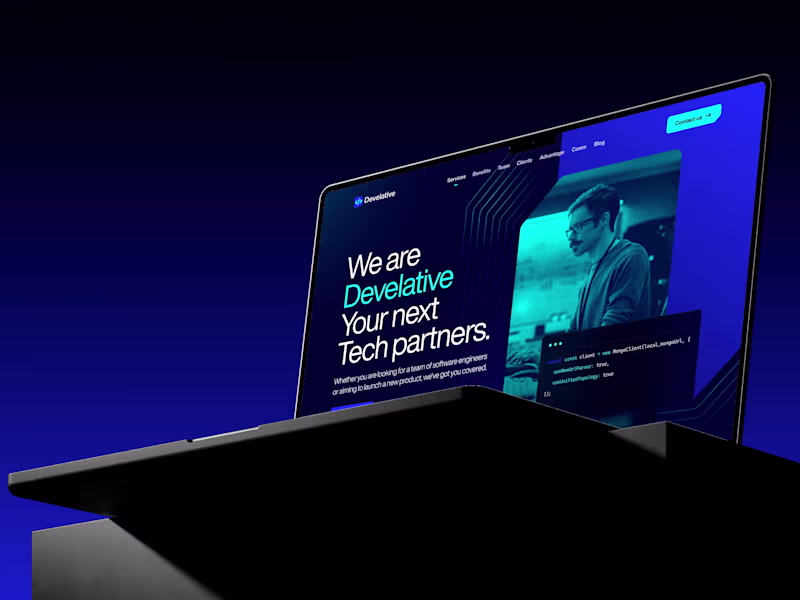 Cover image for Develative — Visual Identity, UI/UX, Website Design