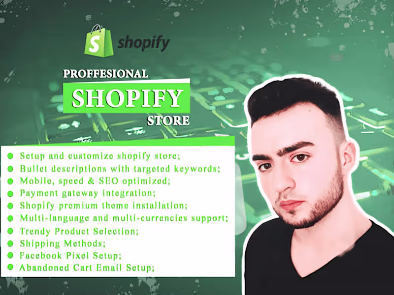 Cover image for Custom Shopify Store Creation & Shopify Development Servic