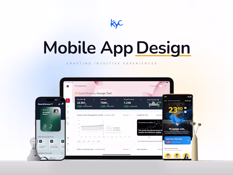 Cover image for Mobile App UX/UI Design