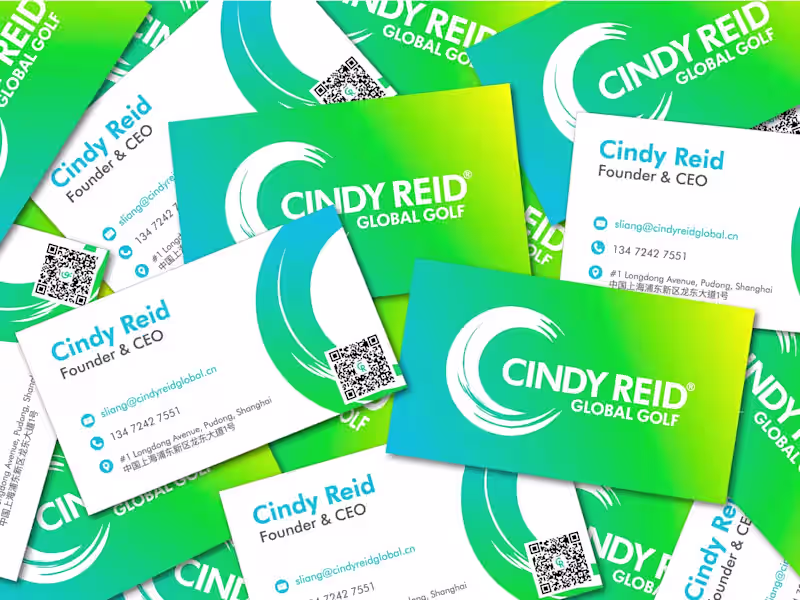 Cover image for Cindy Reid Global Golf Full Branding Solution