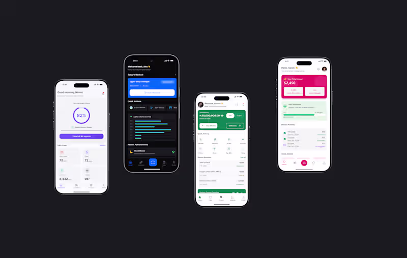 Cover image for End-to-End Mobile & Web App UI/UX Design