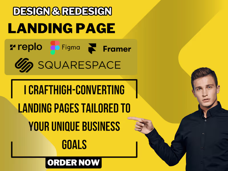 Cover image for LANDING PAGE DESIGN AND DEVELOPMENT