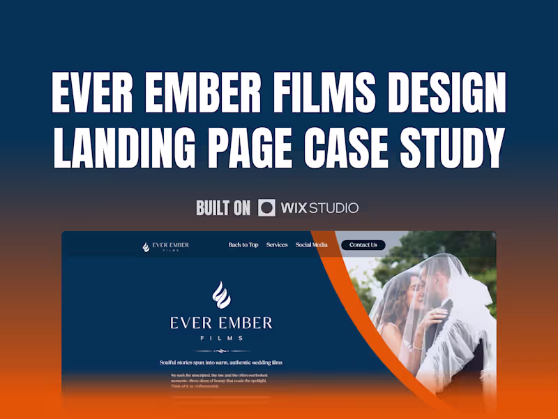 Cover image for Ever Ember Design Landing Page Case Study