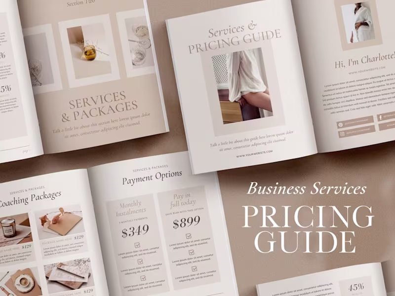 Cover image for Business Services Pricing Guide
