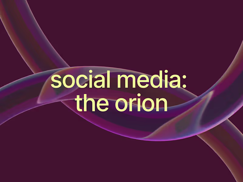 Cover image for social media: the orion