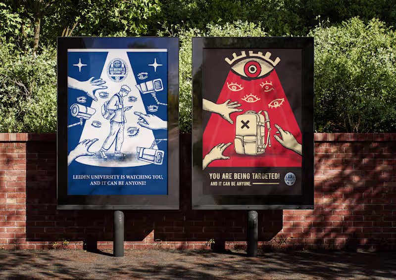 Cover image for Universteit Leiden - Warning Poster