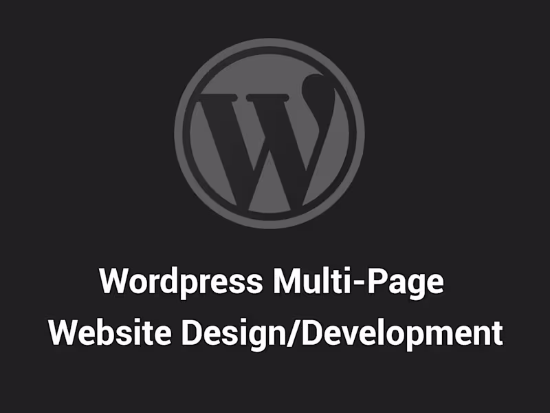 Cover image for Multi-Page Website Design