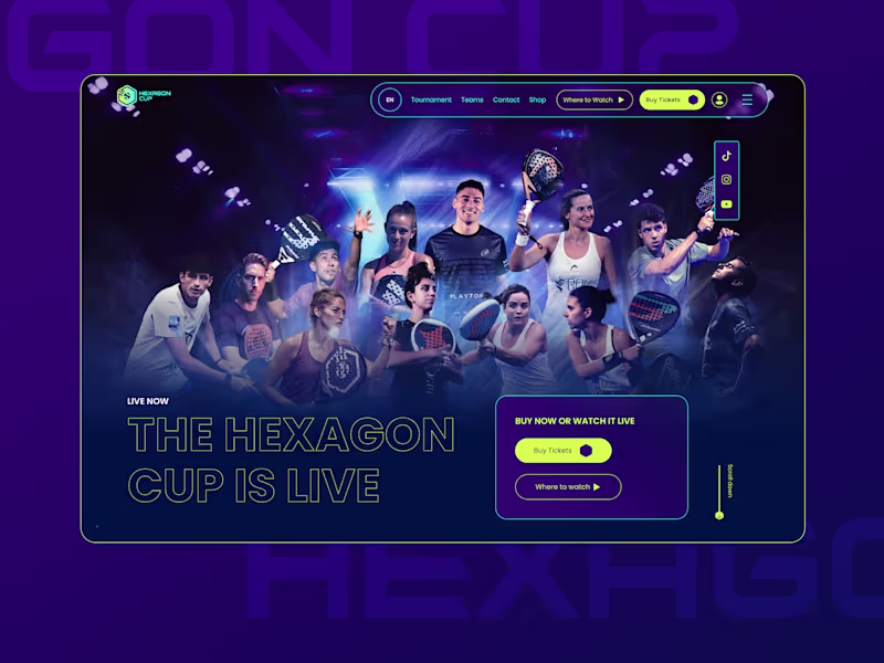 Cover image for Hexagon Cup | Padel Tournament
