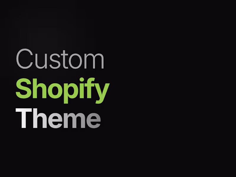 Cover image for Shopify OS 2.0 Custom Theme Development