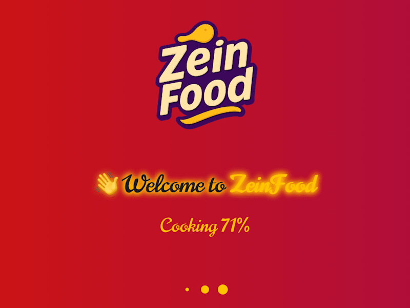 Cover image for a website for a food company called zein food 