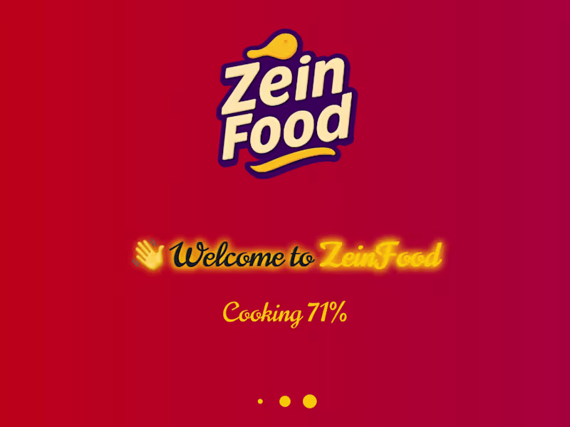 Cover image for a website for a food company called zein food 