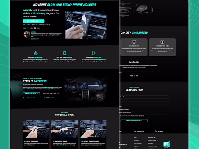 Cover image for High Converting Product Landing Page
