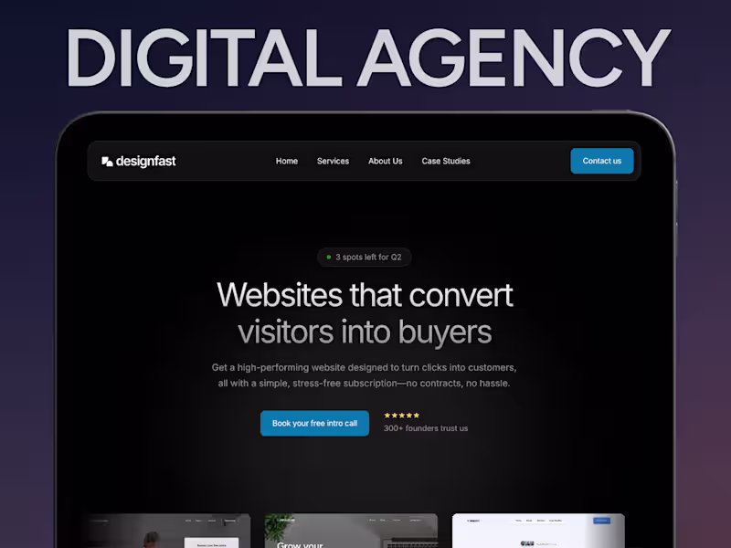 Cover image for Designfast Website Template