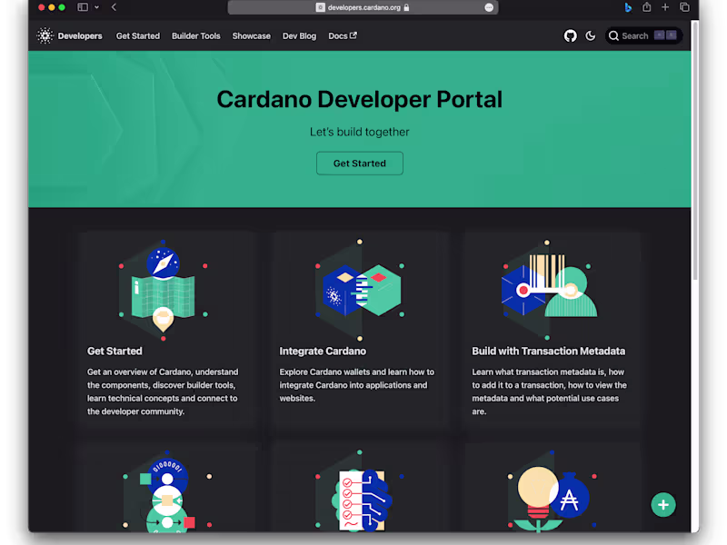 Cover image for Cardano Developer Portal