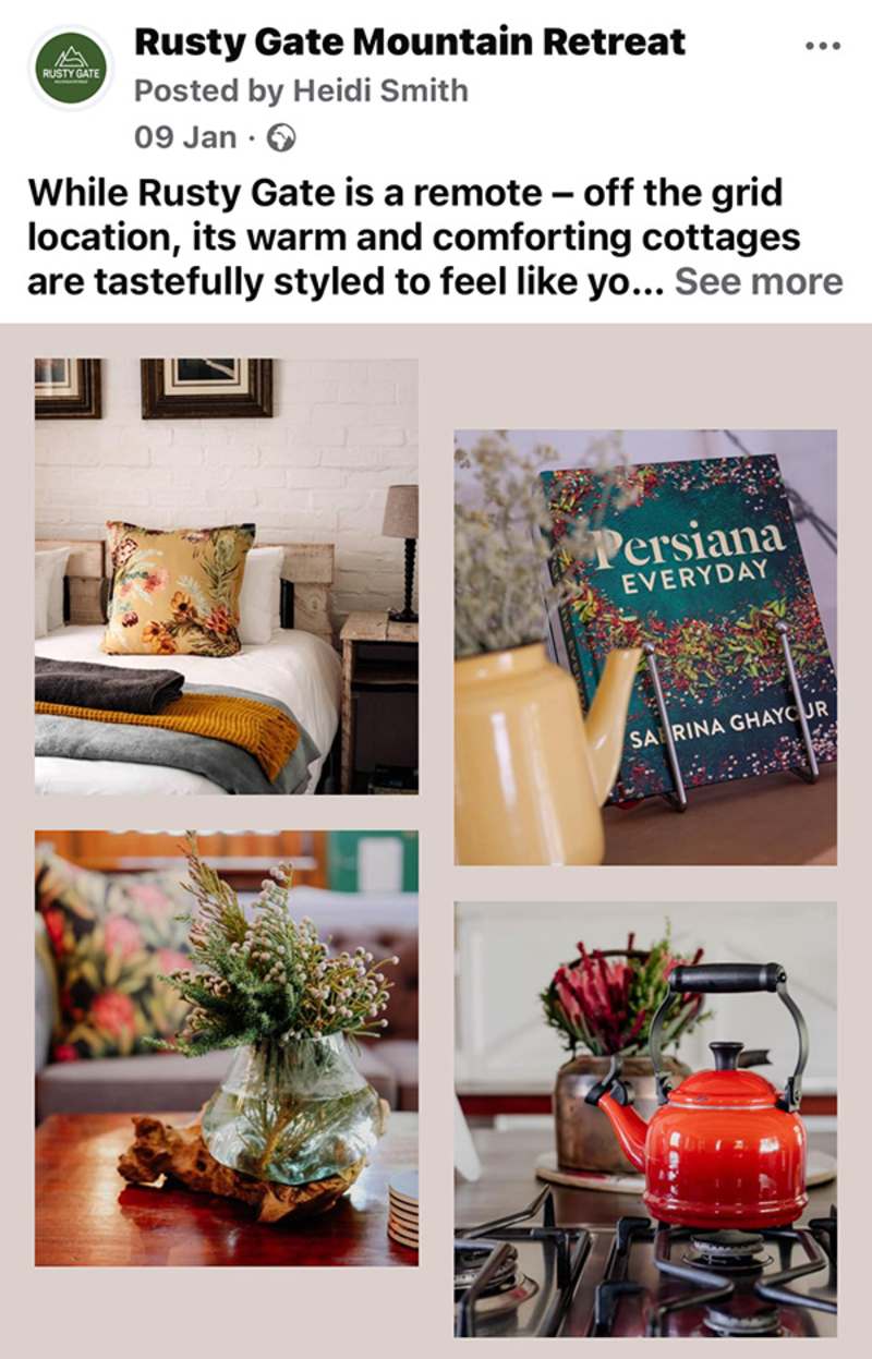 Cover image for Rusty Gate Mountain Retreat - Content Creation