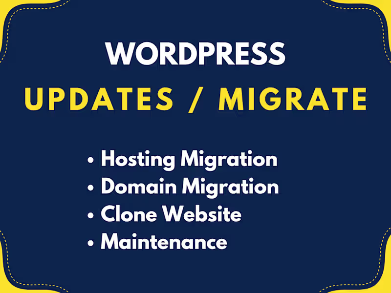 Cover image for WordPress Website Migration – No Downtime Guarantee