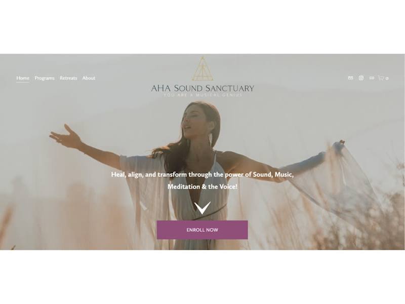 Cover image for Podia Online Course- Music/Sound healing Course Website