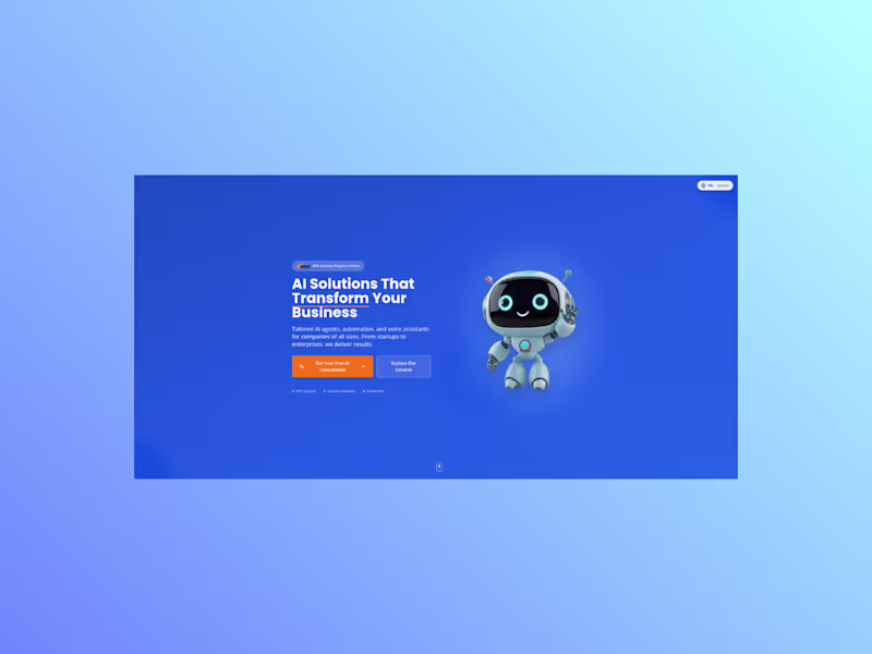 Cover image for Landing Page - Tech Company