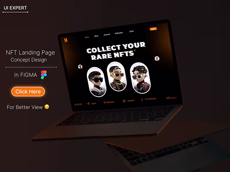 Cover image for NFT Landing Page :: Behance