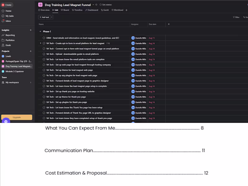 Cover image for Project Management Workflow Setup & Planning