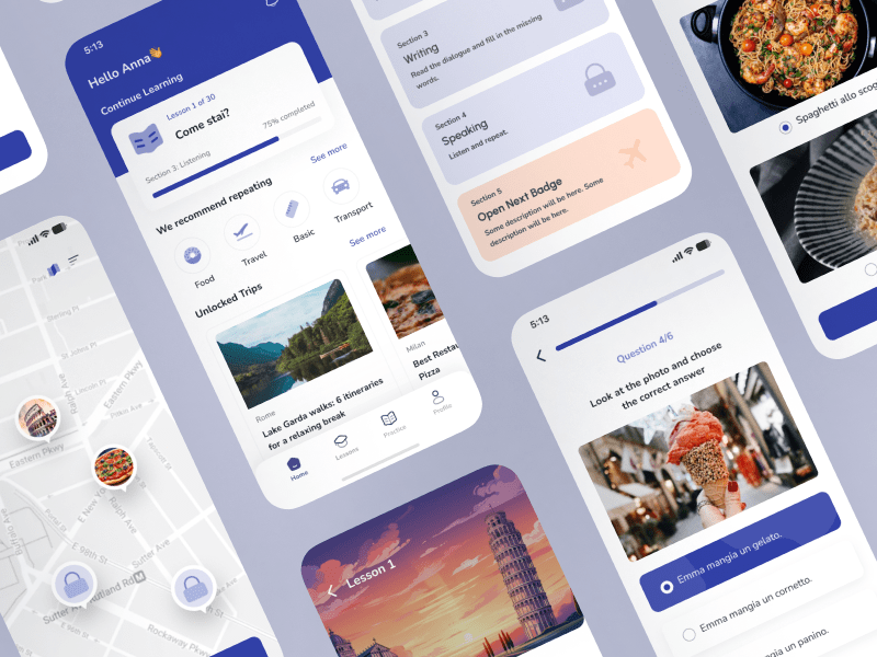 Cover image for Gamified Italian Language Learning App Design