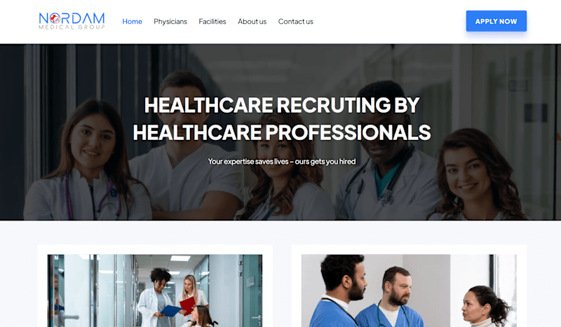 Cover image for Nordam Medical | Webflow Website