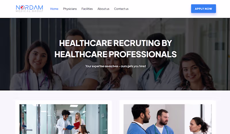 Cover image for Nordam Medical | Webflow Website
