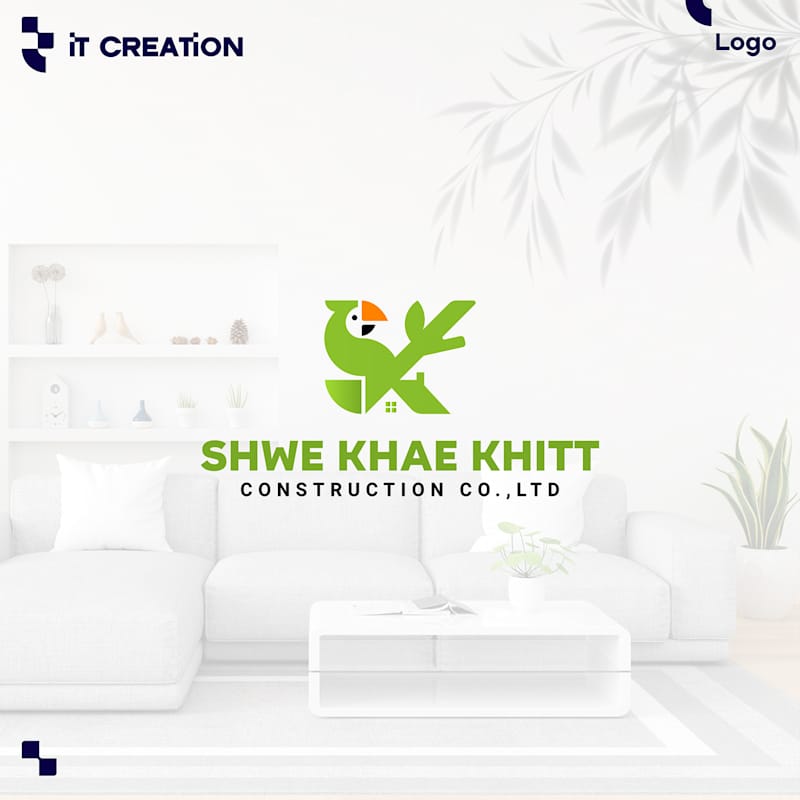 Cover image for ShweKhatKhitt Construction Logo Design