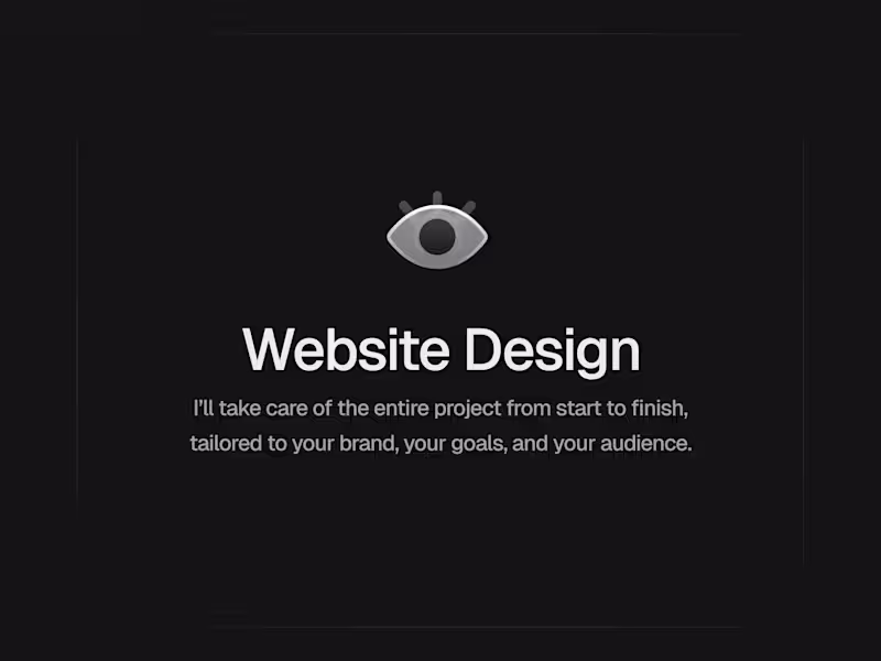 Cover image for Website Design