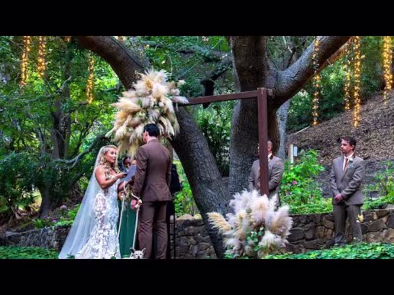 Cover image for Beautiful Outdoor Wedding in Malibu - Calamigos Ranch, Music - …