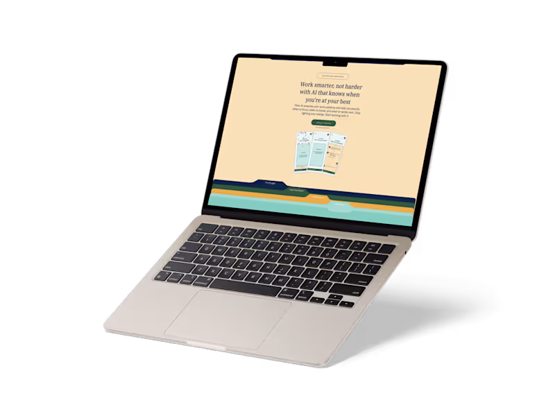 Cover image for Flow AI Landing Page Design
