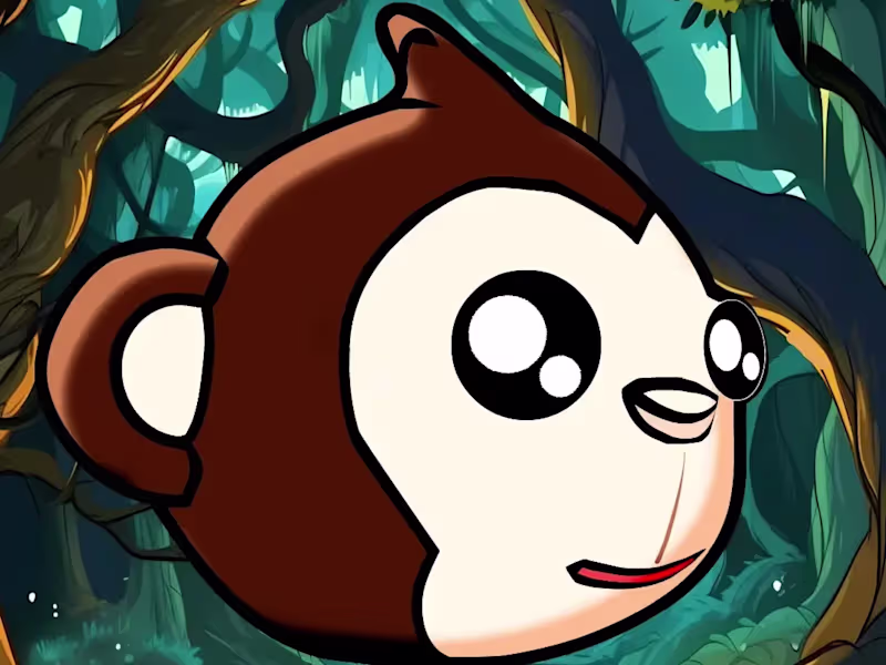 Cover image for Animated this 3D x 2D monkey head for YouTuber @realmonkeyking