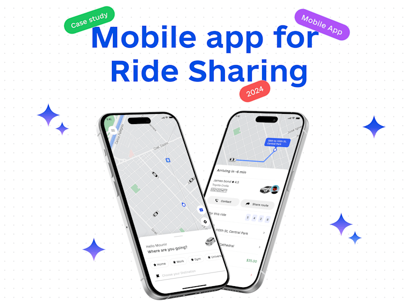 Cover image for Ride-Sharing Mobile app - Case study