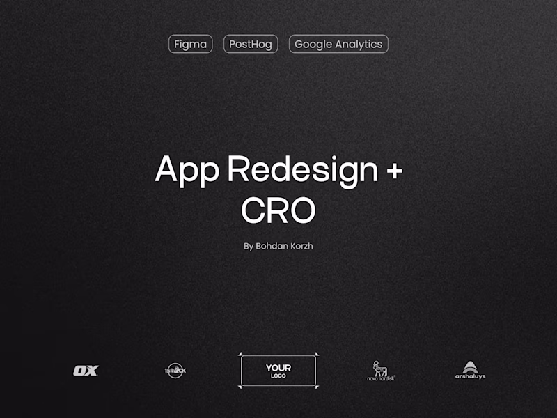 Cover image for App Redesign + CRO (Conversion Rate Optimization) 