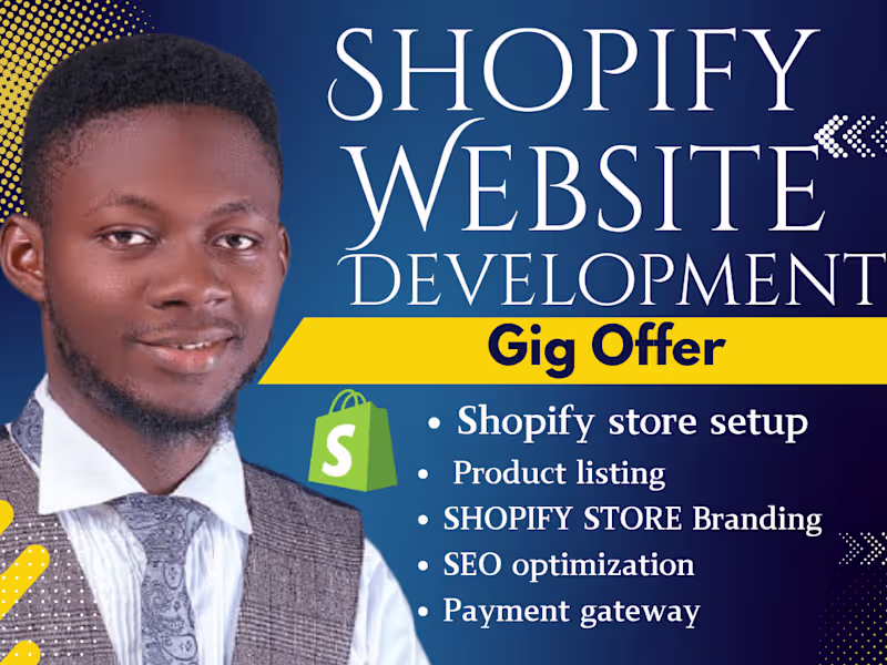 Cover image for I will setup profitable shopify website or shopify store design