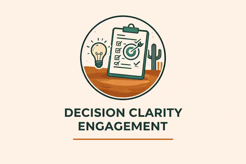 Cover image for Decision Clarity Engagement: Strategic Planning & Guidance