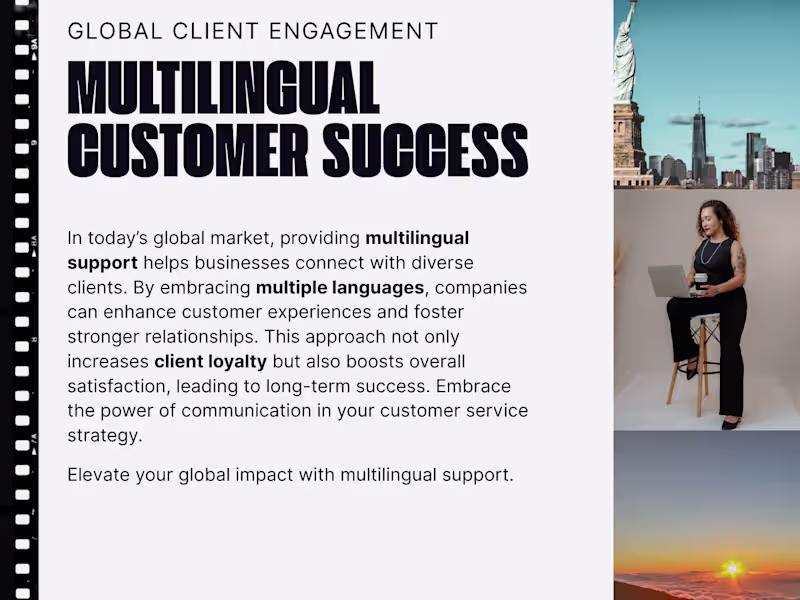 Cover image for Multilingual Customer Success & Retention Program
