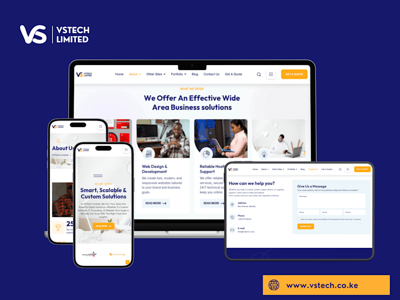 Cover image for VSTech Website Development and Transition