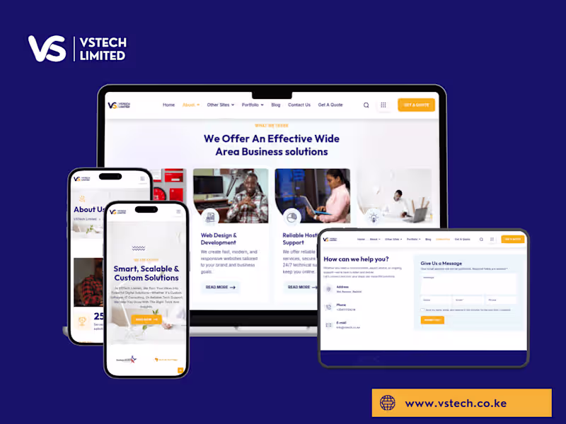 Cover image for VSTech Website Development and Transition
