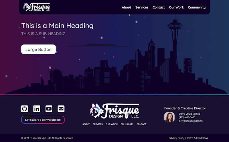 Cover image for Frisque Design LLC - Header / Footer