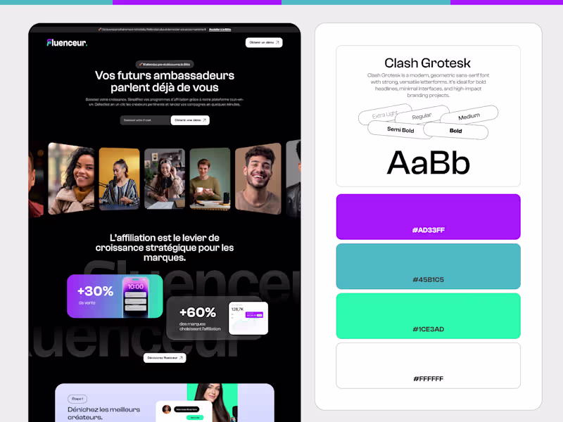 Cover image for Full UI/UX concept for an Ambassador Marketing Platform, bui...