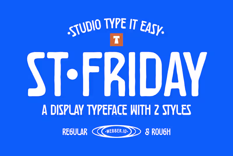 Cover image for ST Friday Display Typeface