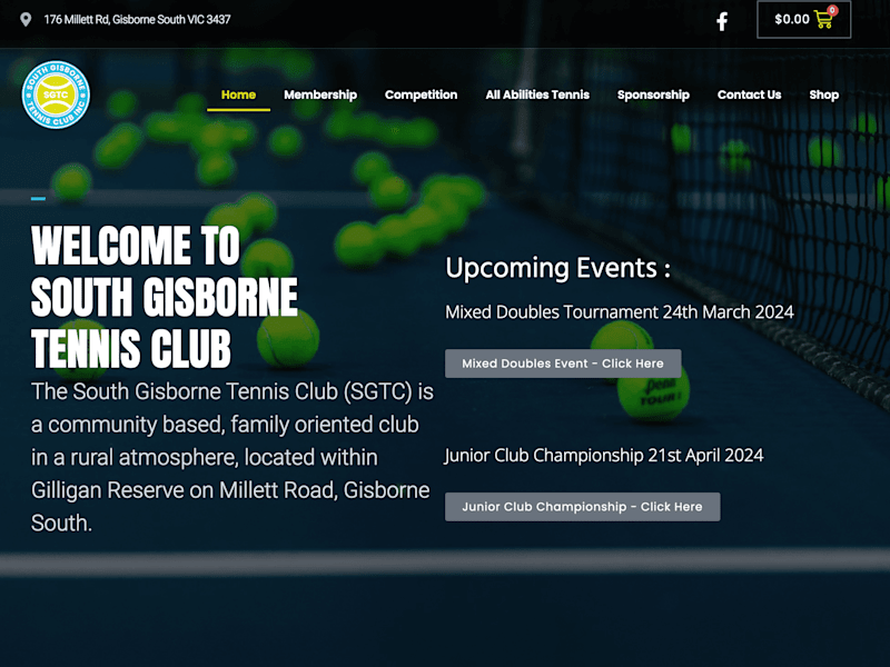 Cover image for South Gisborne Tennis Club