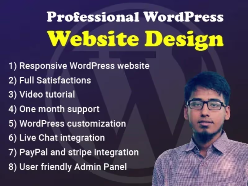 Cover image for Professional website development for your business by WordPress